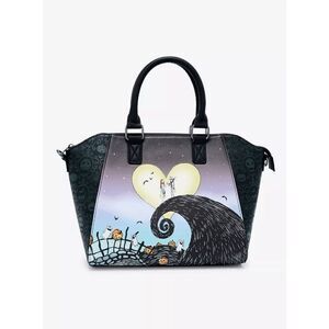The Nightmare Before Christmas Jack & Sally Heart Moon Satchel Bag